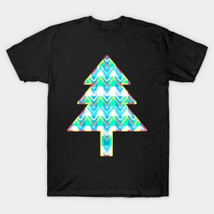 Christmas tree in chevron T-Shirt